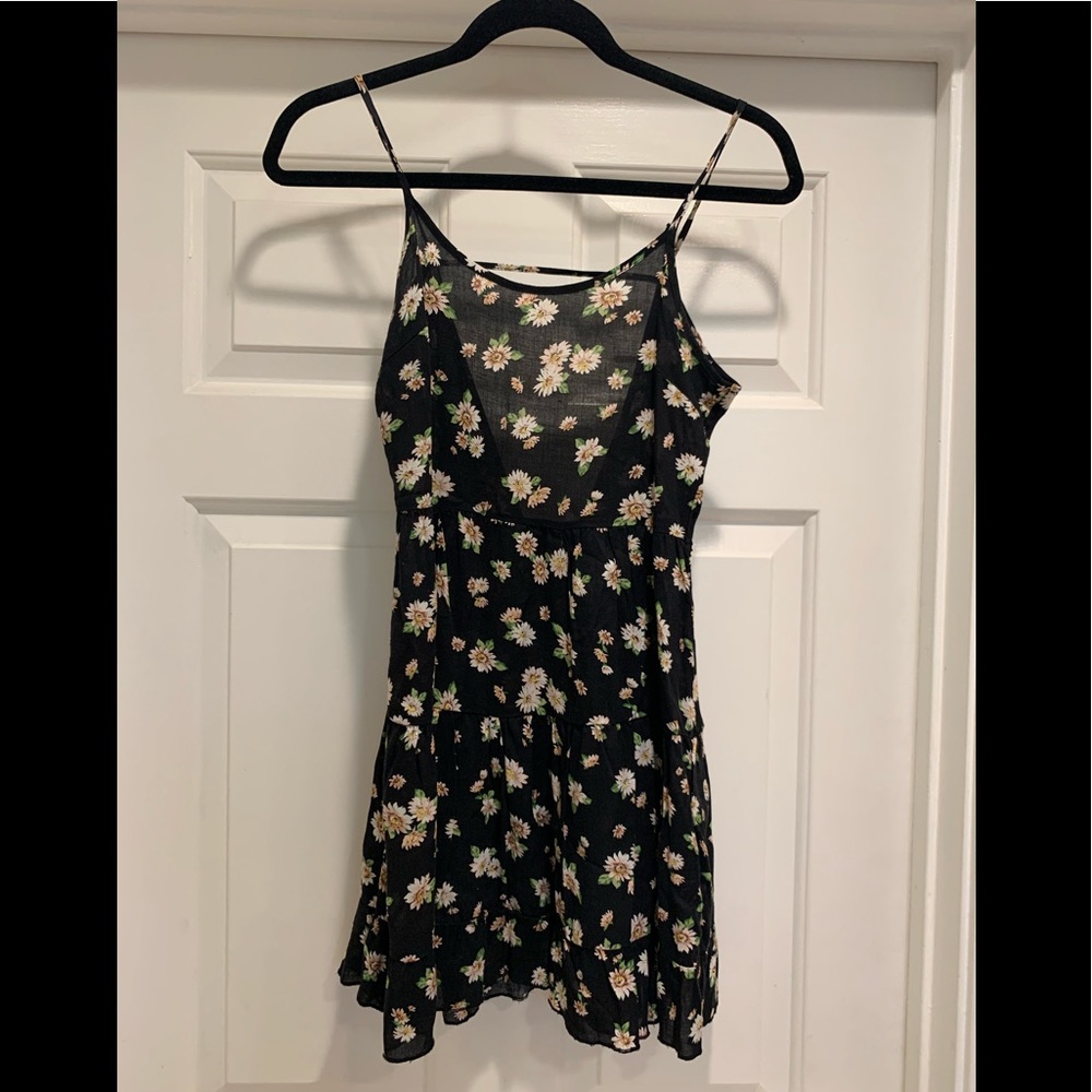 PacSun Black Sunflower Summer Dress